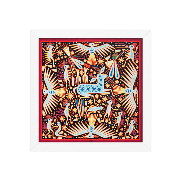 Huichol Yarn Painting Print • L - 017 - Huichol Arts