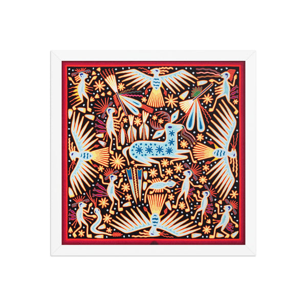 Huichol Yarn Painting Print • L - 017 - Huichol Arts