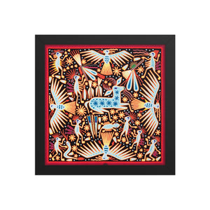 Huichol Yarn Painting Print • L - 017 - Huichol Arts