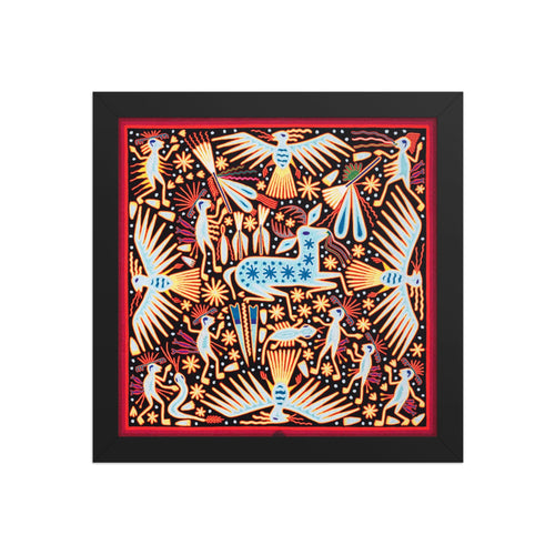 Huichol Yarn Painting Print • L - 017 - Huichol Arts