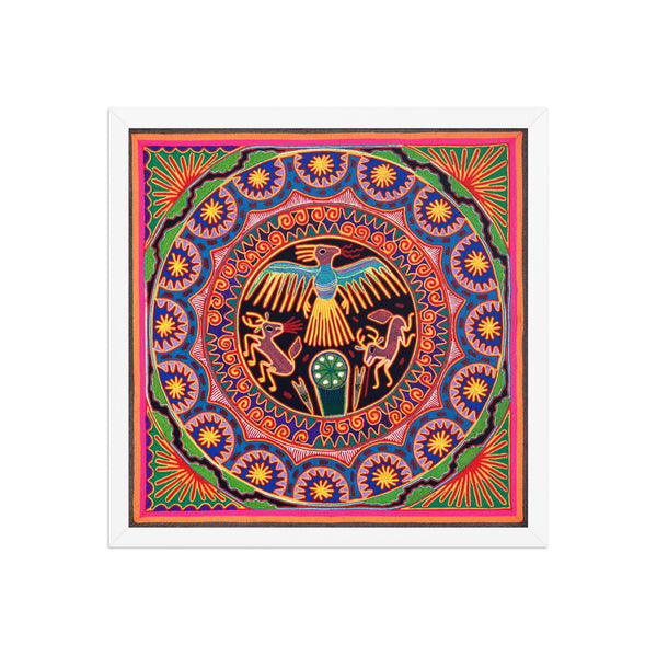 Huichol Yarn Painting Print • L - 018 - Huichol Arts