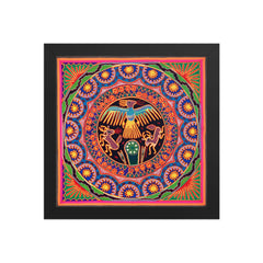 Huichol Yarn Painting Print • L - 018 - Huichol Arts