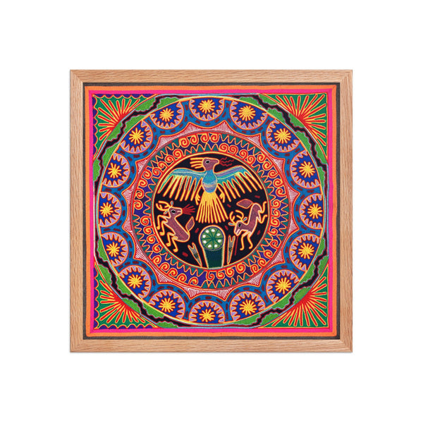 Huichol Yarn Painting Print • L - 018 - Huichol Arts
