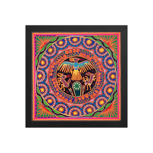 Huichol Yarn Painting Print • L - 018 - Huichol Arts