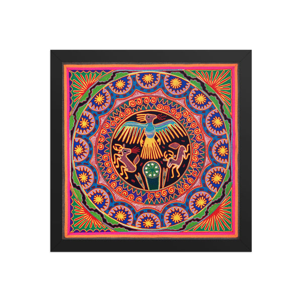 Huichol Yarn Painting Print • L - 018 - Huichol Arts