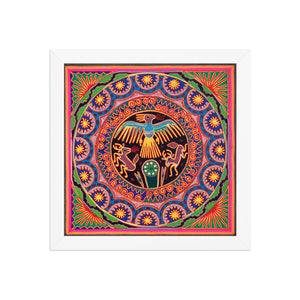 Huichol Yarn Painting Print • L - 018 - Huichol Arts