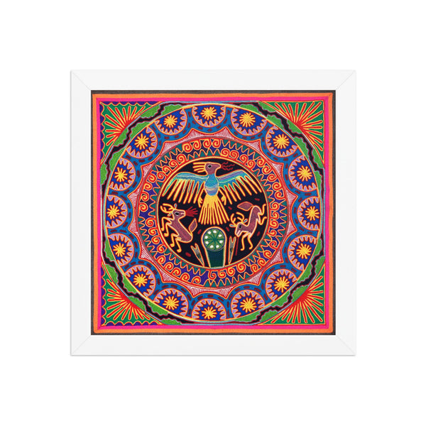 Huichol Yarn Painting Print • L - 018 - Huichol Arts