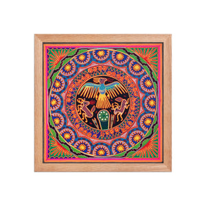Huichol Yarn Painting Print • L - 018 - Huichol Arts
