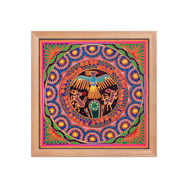 Huichol Yarn Painting Print • L - 018 - Huichol Arts