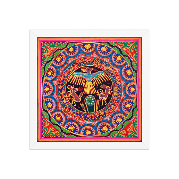 Huichol Yarn Painting Print • L - 018 - Huichol Arts