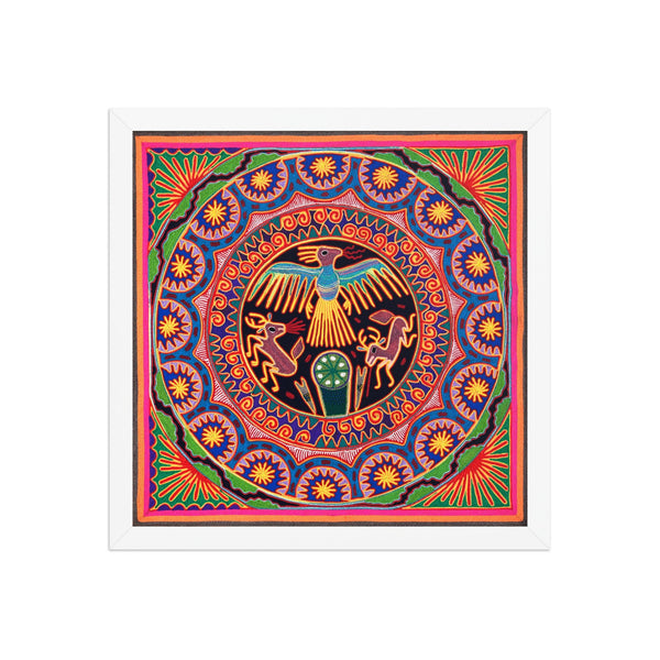 Huichol Yarn Painting Print • L - 018 - Huichol Arts