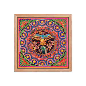 Huichol Yarn Painting Print • L - 018 - Huichol Arts