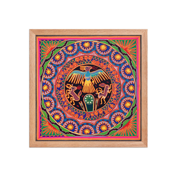 Huichol Yarn Painting Print • L - 018 - Huichol Arts