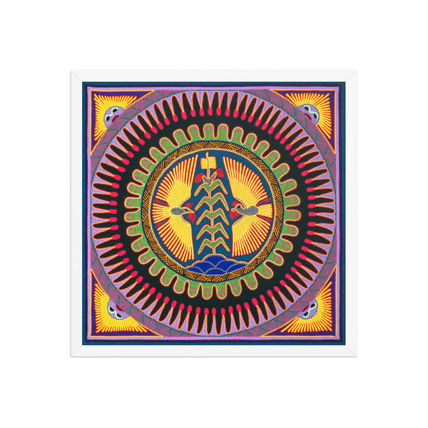 Huichol Yarn Painting Print • L - 019 - Huichol Arts