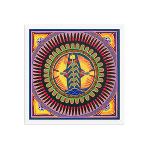 Huichol Yarn Painting Print • L - 019 - Huichol Arts