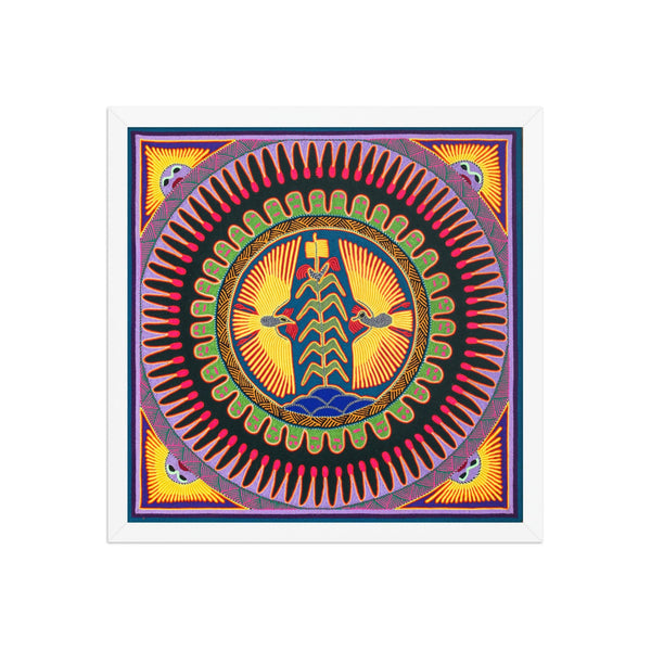 Huichol Yarn Painting Print • L - 019 - Huichol Arts