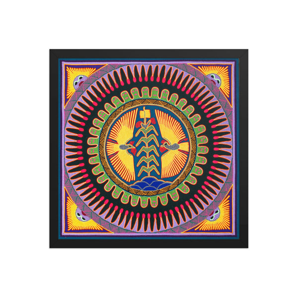 Huichol Yarn Painting Print • L - 019 - Huichol Arts