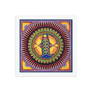 Huichol Yarn Painting Print • L - 019 - Huichol Arts