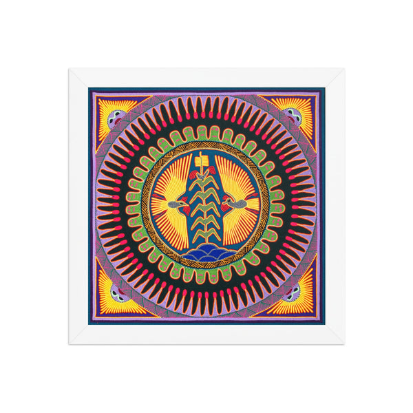 Huichol Yarn Painting Print • L - 019 - Huichol Arts