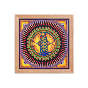 Huichol Yarn Painting Print • L - 019 - Huichol Arts