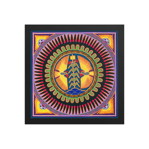 Huichol Yarn Painting Print • L - 019 - Huichol Arts