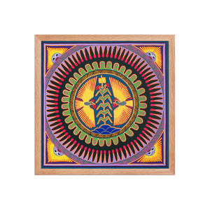 Huichol Yarn Painting Print • L - 019 - Huichol Arts