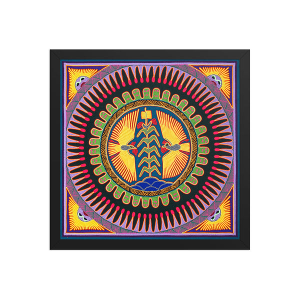 Huichol Yarn Painting Print • L - 019 - Huichol Arts