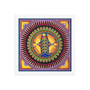Huichol Yarn Painting Print • L - 019 - Huichol Arts