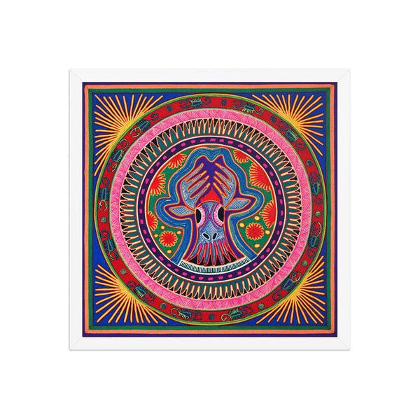 Huichol Yarn Painting Print • L - 020 - Huichol Arts