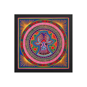 Huichol Yarn Painting Print • L - 020 - Huichol Arts