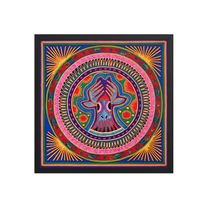 Huichol Yarn Painting Print • L - 020 - Huichol Arts
