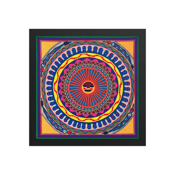 Huichol Yarn Painting Print • L - 022 - Huichol Arts