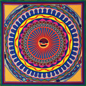 Huichol Yarn Painting Print • L - 022 - Huichol Arts