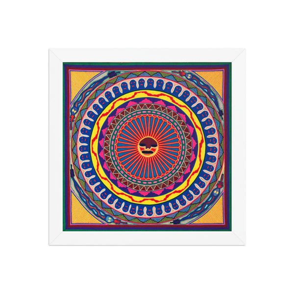 Huichol Yarn Painting Print • L - 022 - Huichol Arts