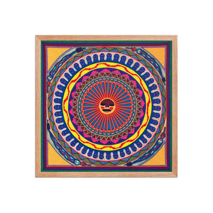 Huichol Yarn Painting Print • L - 022 - Huichol Arts