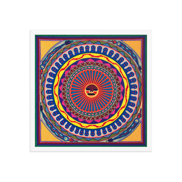 Huichol Yarn Painting Print • L - 022 - Huichol Arts