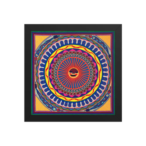 Huichol Yarn Painting Print • L - 022 - Huichol Arts
