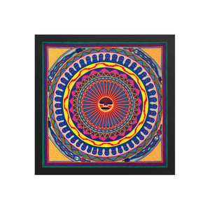 Huichol Yarn Painting Print • L - 022 - Huichol Arts