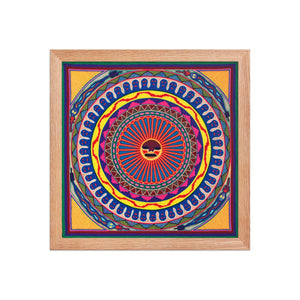 Huichol Yarn Painting Print • L - 022 - Huichol Arts