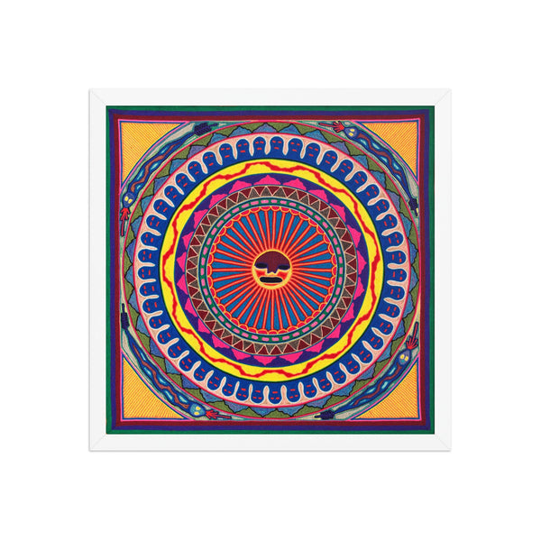 Huichol Yarn Painting Print • L - 022 - Huichol Arts