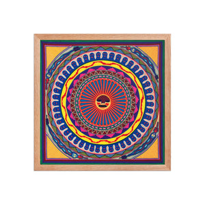 Huichol Yarn Painting Print • L - 022 - Huichol Arts
