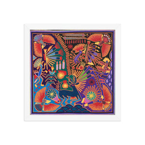 Huichol Yarn Painting Print • L - 023 - Huichol Arts