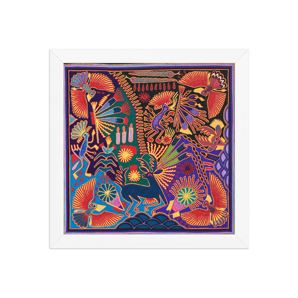 Huichol Yarn Painting Print • L - 023 - Huichol Arts