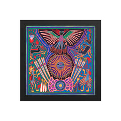 Huichol Yarn Painting Print • L - 025 - Huichol Arts
