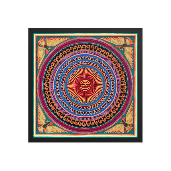 Huichol Yarn Painting Print • L - 026 - Huichol Arts