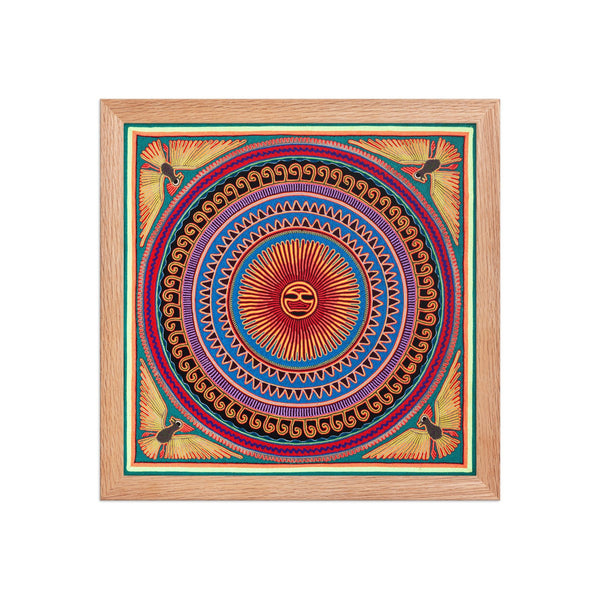 Huichol Yarn Painting Print • L - 026 - Huichol Arts