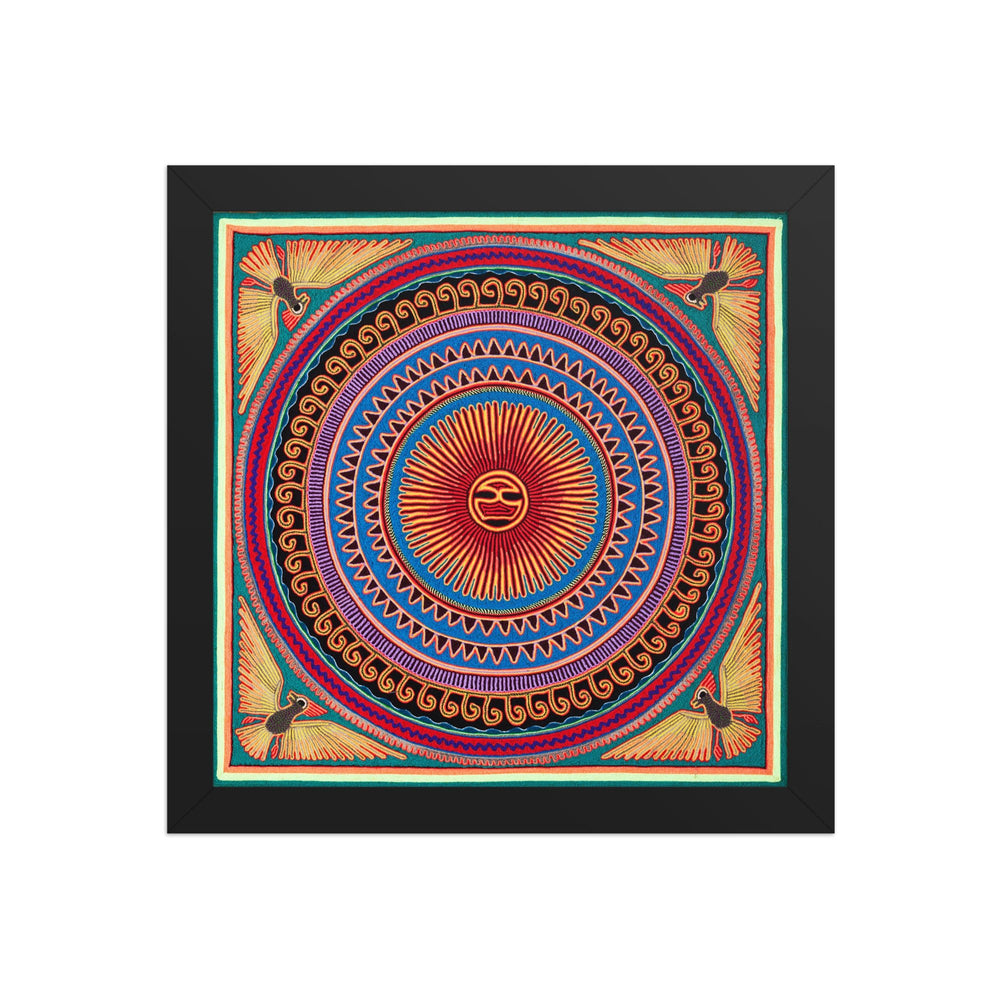 Huichol Yarn Painting Print • L - 026 - Huichol Arts