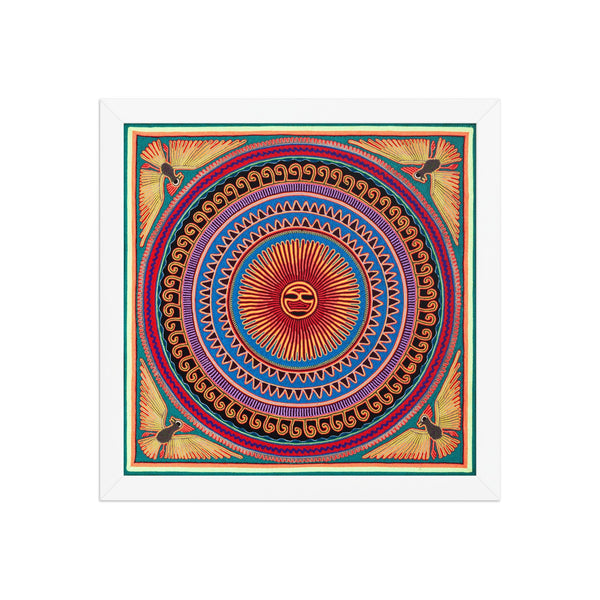 Huichol Yarn Painting Print • L - 026 - Huichol Arts