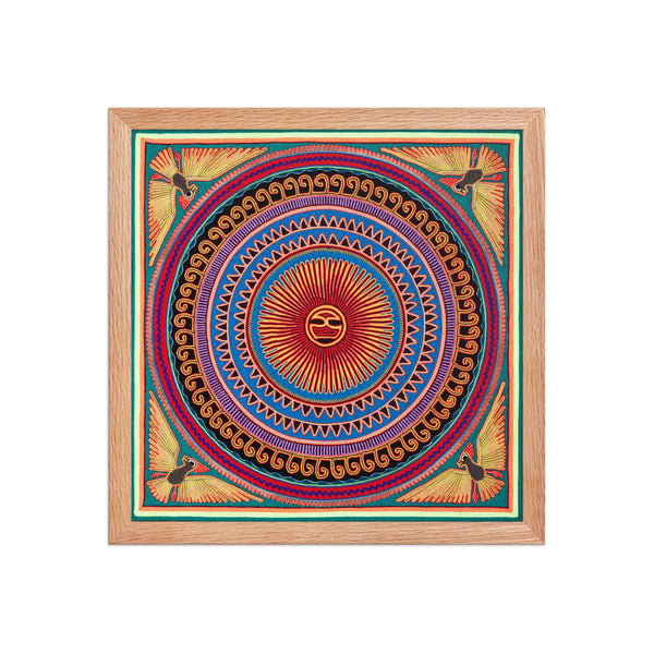 Huichol Yarn Painting Print • L - 026 - Huichol Arts