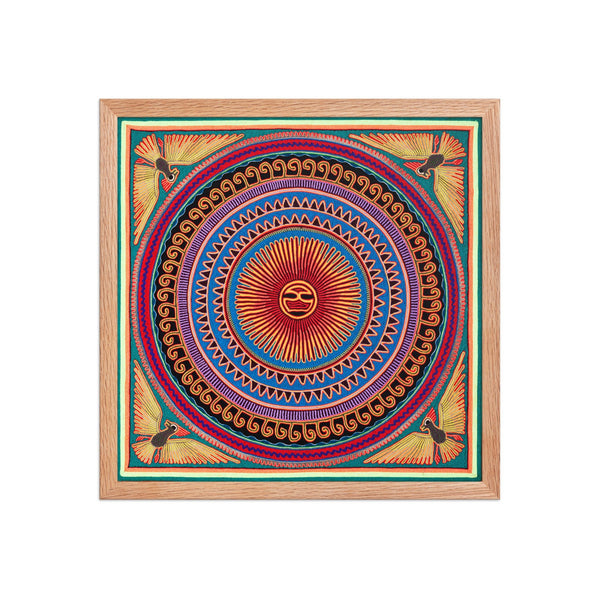 Huichol Yarn Painting Print • L - 026 - Huichol Arts